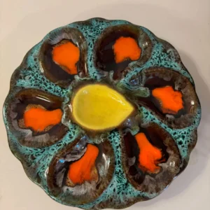 Oesters tallerken - Vallauris France 1950-60 - Vintage de limage