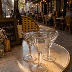 Franske bistroglas antik