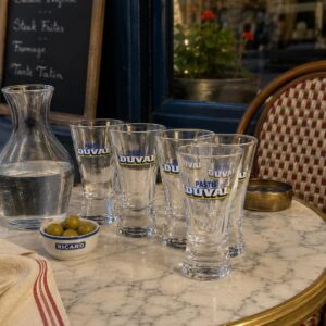 PASTIS DUVAL ANISETTE GLAS SÆT 6 STK