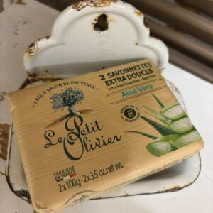 Le Petit Olivier-sæber med aloe vera, pakke med to sæbestykker